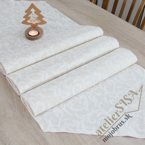 Luxusná štóla na stôl GOLD ORNAMENT - ornamenty na obruse 